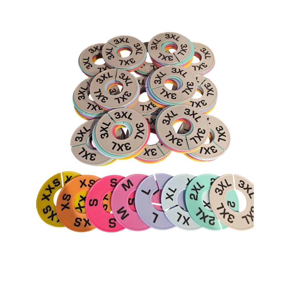 16, 2 sets of 8 Multi-Color Size Dividers for Closet Organization